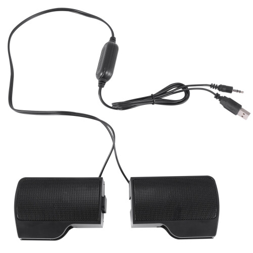 Clip Mini Φορητό Στερεοφωνικό Ηχείο USB Soundbar για Notebook Laptop Com