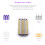 Stor størrelse 24 stk/sett Salon Nylon Hook & Loop Hair Rollers Set Rotpermanent 9