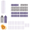 Liten størrelse 24 stk/sett Salon Nylon Hook & Loop Hair Rollers Set Root Per 3