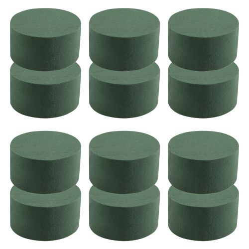 12 τεμάχια/σετ DIY κιτ σύνθεσης λουλουδιών πράσινο στρογγυλό υγρό floral αφρώδες Weddi 1