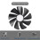 95Mm CF1015H12D DC12V Video Card Cooler Cooling Fan Replace for Sapphi 8