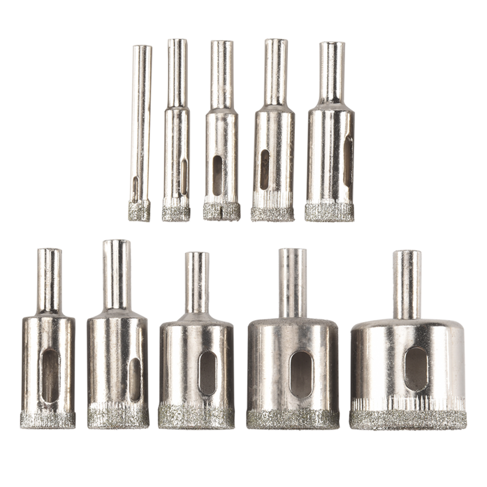 Diamond Drill Bits,10Pcs 6-32Mm Hole Saw Bit Hollow Core Set For Coati 4853103988746