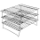 3 Layers Stackable Cooling Rack Metal Cake Cookie Bread Net Mat Holder 4