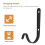 10 Pcs Iron Wall Hooks Outdoor Decorative Hook for Hanging Planter Coa 6