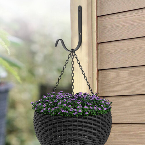 10 Pcs Iron Wall Hooks Outdoor Decorative Hook for Hanging Planter Coa 2