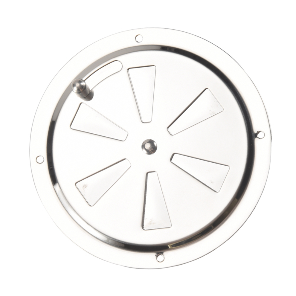Round Air Louver Vent & Side Knob Opening Grille Cover Marine Boat Rv 4853103989392