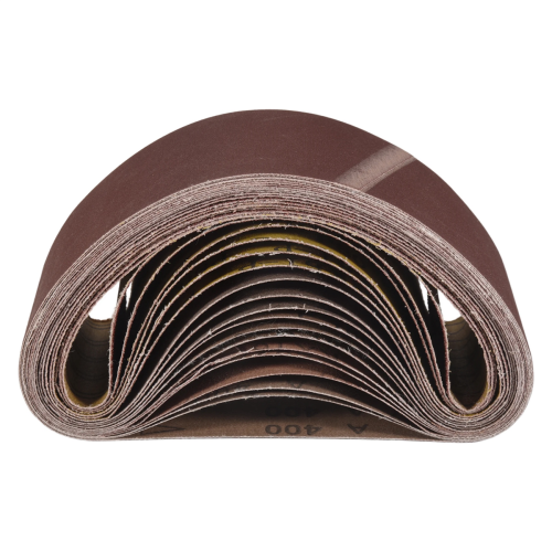 Pacote com 18 cintas de lixa de 3 x 21 polegadas (75 x 533 mm) cinta de óxido de alumínio (3 cada