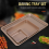 Baking Tray Set, Nonstick Cookie Pan Set Professional Sheet, Bakeware 6
