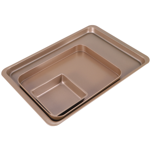 Baking Tray Set, Nonstick Cookie Pan Set Professional Sheet, Bakeware 2