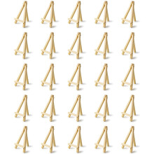 25 stuks mini 5 inch houten ezel. Visitekaartjes, fotodisplays,