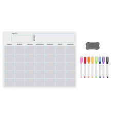 A3 Magnetisk Whiteboard Dry Erase Kalender Sæt Ugentlig Planner til Køling