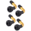 4Pcs Tyre Valves Stem Right Angle Snap-in Rubber 90 Degree Brass for E 1