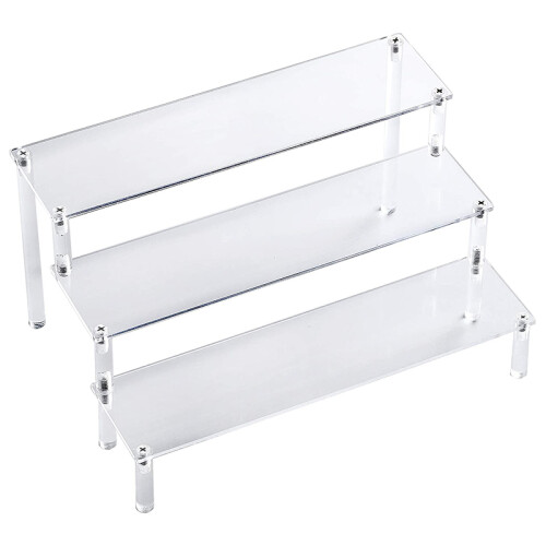 3-Layer Transparent Acrylic Display Stand Cake Tray for Decoration and