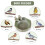 Ceramic Birth Baths Garden Decor Feeder Aquarium Retro Bird 8