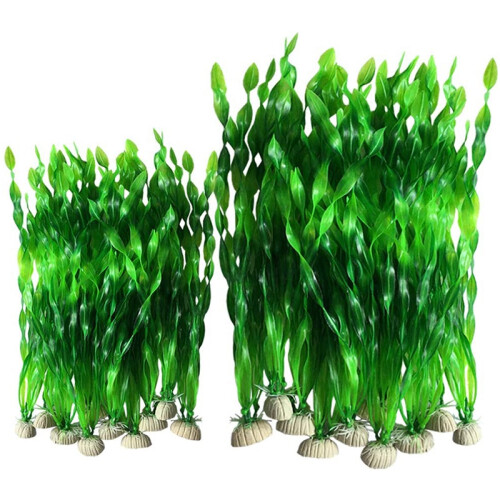 20PCS Plan de decorare artificială din plastic pentru acvariu 1