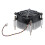 Chladič CPU, ventilátor, chlazení 1366 2011 1155, 4pinový vodič, regulace teploty 4