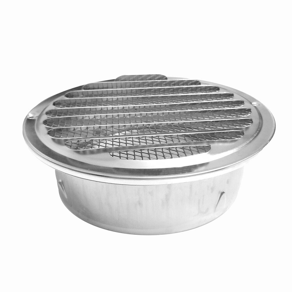 6 Inch Louvered Grille Cover Vent Hood Wall Air Vents With Built-In Fl 4853103995560