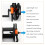 Garden Hoses Reel Pipe Storage Cart Exclude Winding Tool Rack Portable 7