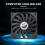 Dunne 12 mm dikke 120X120X12 mm 12V desktopcomputer host stille ventilator met 3