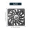 Dunne 12 mm dikke 120X120X12 mm 12V desktopcomputer host stille ventilator met 7
