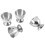 Egg Cups Set Stainless Steel Eggs Hard Boiled and Soft Tray Tool Holde 7