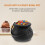 24 Pack Plastic Black Witch Candy Bowls Cauldrons,Pot with Handle ,for 3