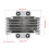 Motorcycle Engine Oil Cooler Cooling Radiator 85Ml Universal Silver Al 5