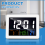 Color Large Screen LCD Electronic Desk Alarm Clock with Temperature Da 5