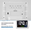 Color Large Screen LCD Electronic Desk Alarm Clock with Temperature Da 10