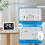 Color Large Screen LCD Electronic Desk Alarm Clock with Temperature Da 8