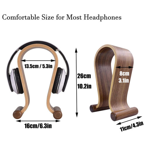 Trehodetelefonholder, universell øretelefonholder for spillhode 2