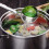 Rustfri stålske med ske og øse, slidset suppe til hotpot-filter K 6