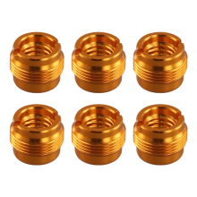 6 Pieces Female Threaded Nut Screw Adapters Microphone Clip Holder Nut