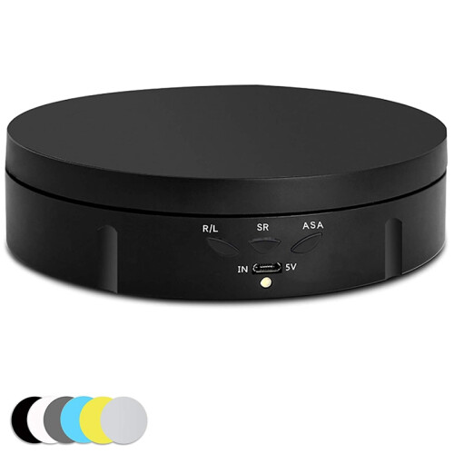 Motorized Rotating Display Stand, 360 Degree Photography Turntable wit