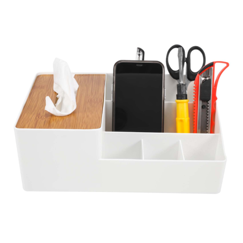 Office Desktop Stationery Storage Tissue Box Household PP Material Des