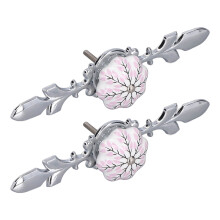 2 Stück/Set Keramikschrankgriff Modernes Einfaches Design Handbemalter Keramikschrankknauf 1061D Blumenmuster