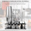 Cocktail Shaker Set, Boston Stainless Steel Bartender Kit with Acrylic 7