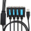 Προσαρμογέας USB σε Rs232 1 έως 4 με αντιθωράκιση, επινικελωμένο κασσίτερο και 9