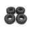 Pneus de roda de borracha 4 peças 125 mm 2,2 polegadas para carro de esteira RC 1/10 Axi 7