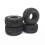 Pneus de roda de borracha 4 peças 125 mm 2,2 polegadas para carro de esteira RC 1/10 Axi 4