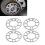 4Pcs Aluminum Wheel Spacers Shims Plate Auto Wheel Spacers 3mm Stud fo 4
