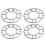 4Pcs Aluminum Wheel Spacers Shims Plate Auto Wheel Spacers 3mm Stud fo 2