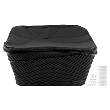 Rear Bike Basket Large Capacity Rear Bicycle Cargo Rack Mount Metal Wi