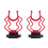 2PCS Universal Microphone Wavy Shock Mount Adapter Plastic Bracket Rep 2