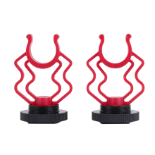 2PCS Universal Microphone Wavy Shock Mount Adapter Plastic Bracket Rep