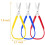6 Pcs Loop Scissors Grip Scissor Colorful Self-Opening Adaptive Cuttin 5