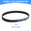 3Pcs 3M-390-12 Drive Belt Durable Thickened Rubber Drive Belt Accessor 5