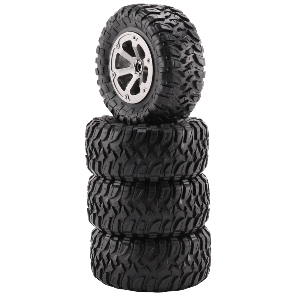 4Pcs 73Mm Tire Tyre Wheel For C14 C24 B24 B36 Mn D90 Mn-90 Mn99s Fy003 4853103925048