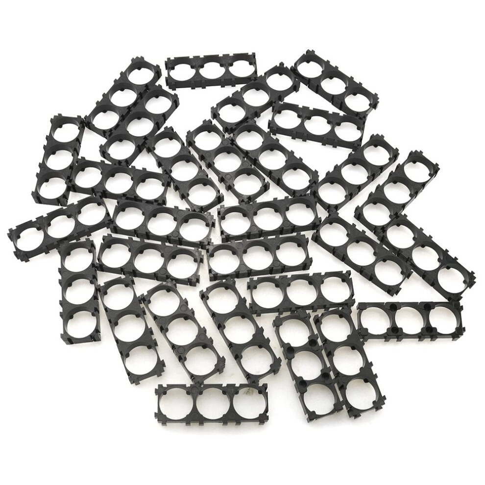 Lot De 20 Supports Pour Batterie 18650 - Noir - Matériau ABS/PC - Pour Packs Batteries DIY