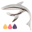 Shark Guitar Capo Capo από κράμα ψευδαργύρου για ακουστική ηλεκτρική κλασική κιθάρα 1